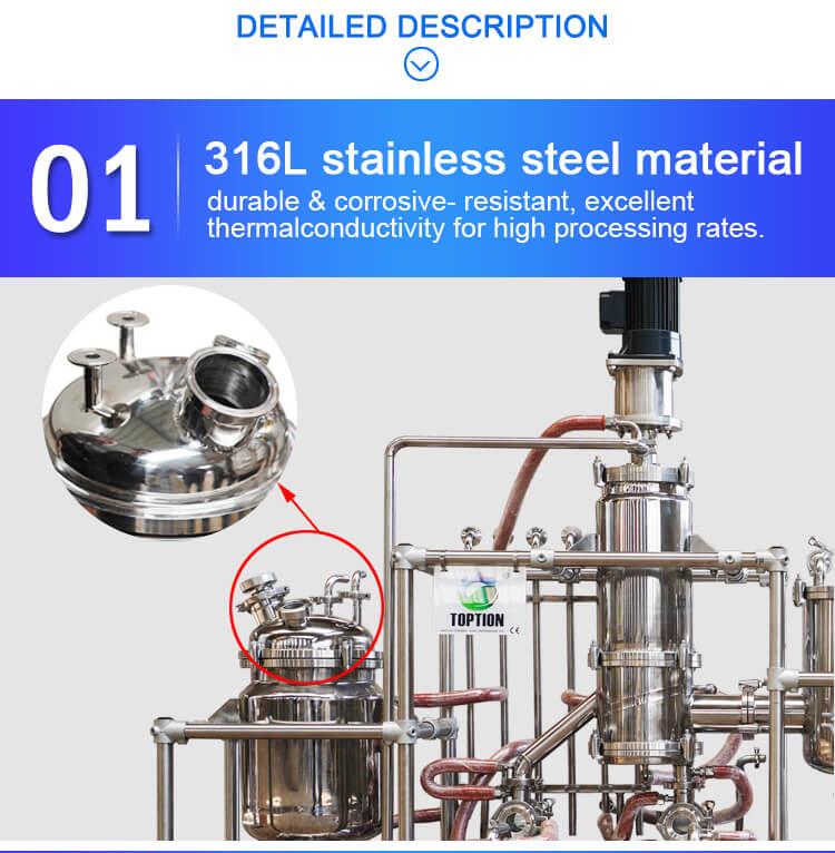 bio-aliejaus molekulinis distiliavimas bio-oil molecular distillation